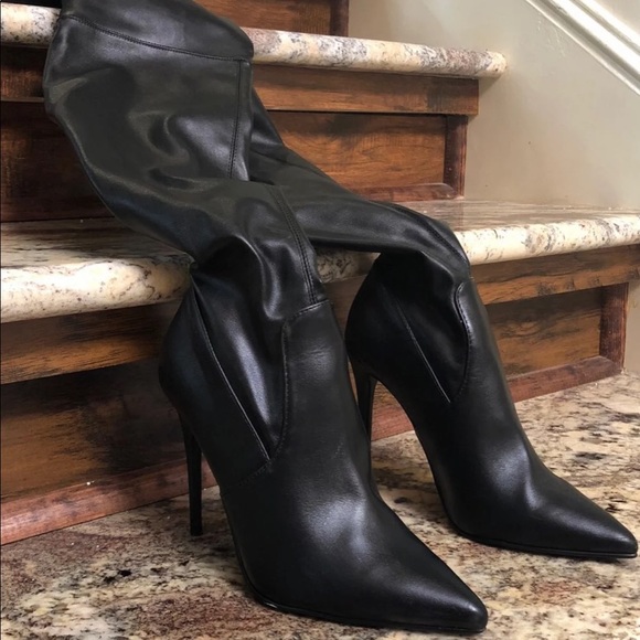 steve madden thigh high boots cardi b